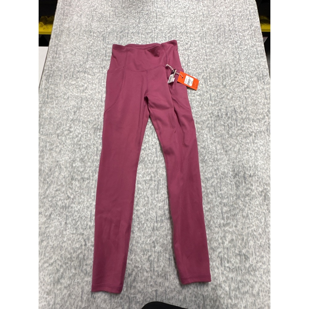 Freely Womens‎ Haven Luxe Legging Red Violet High Waisted Pocket XS VLL2574M
